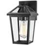 1_Z-Lite Talbot 10 3/4" High Black Outdoor Wall Light