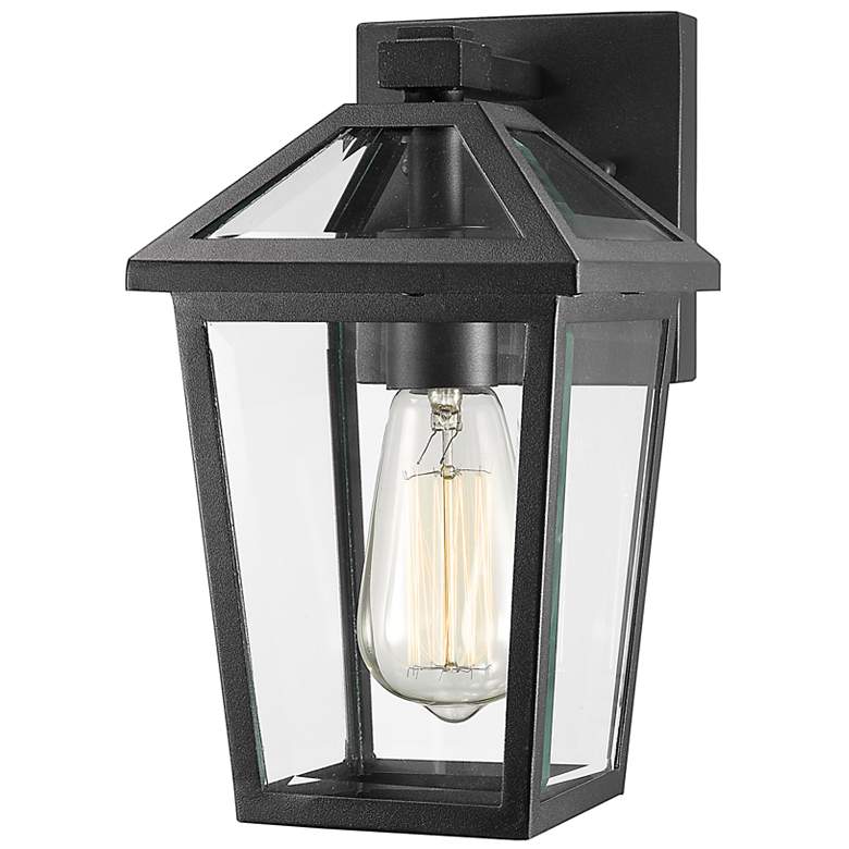 Image 1 Z-Lite Talbot 10 3/4" High Midnight Black Outdoor Wall Light