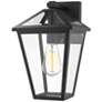 1_Z-Lite Talbot 13 1/4" High Black Outdoor Wall Light