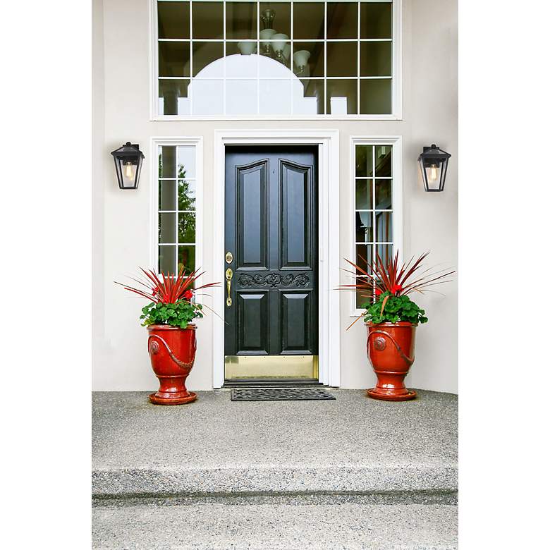 Image 3 Z-Lite Talbot 13 1/4" High Black Outdoor Wall Light more views