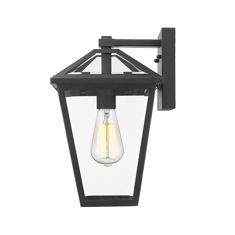 Image 5 Z-Lite Talbot 13 1/4" High Black Outdoor Wall Light more views