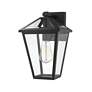 7_Z-Lite Talbot 13 1/4" High Black Outdoor Wall Light more views