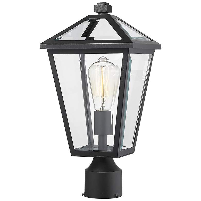 Image 1 Z-Lite Talbot 16 1/2" High Black Outdoor Post Light