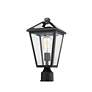 2_Z-Lite Talbot 16 1/2" High Black Outdoor Post Light more views