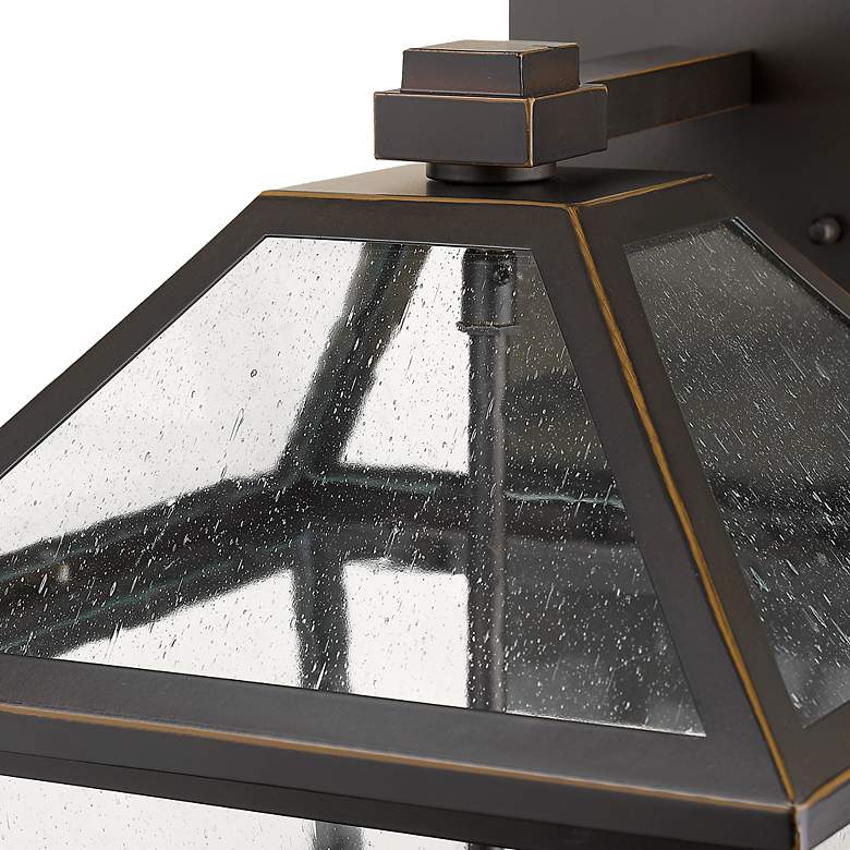 Image 5 Z-Lite Talbot 17.5" High Bronze and Seeded Glass 3-Light Outdoor Light more views