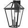 Z-Lite Talbot 17 1/2" High Black 3-Light Outdoor Wall Light