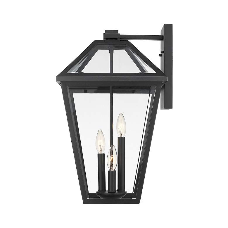 Image 6 Z-Lite Talbot 17 1/2" High Black 3-Light Outdoor Wall Light more views