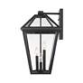 6_Z-Lite Talbot 17 1/2" High Black 3-Light Outdoor Wall Light more views
