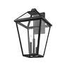 7_Z-Lite Talbot 17 1/2" High Black 3-Light Outdoor Wall Light more views