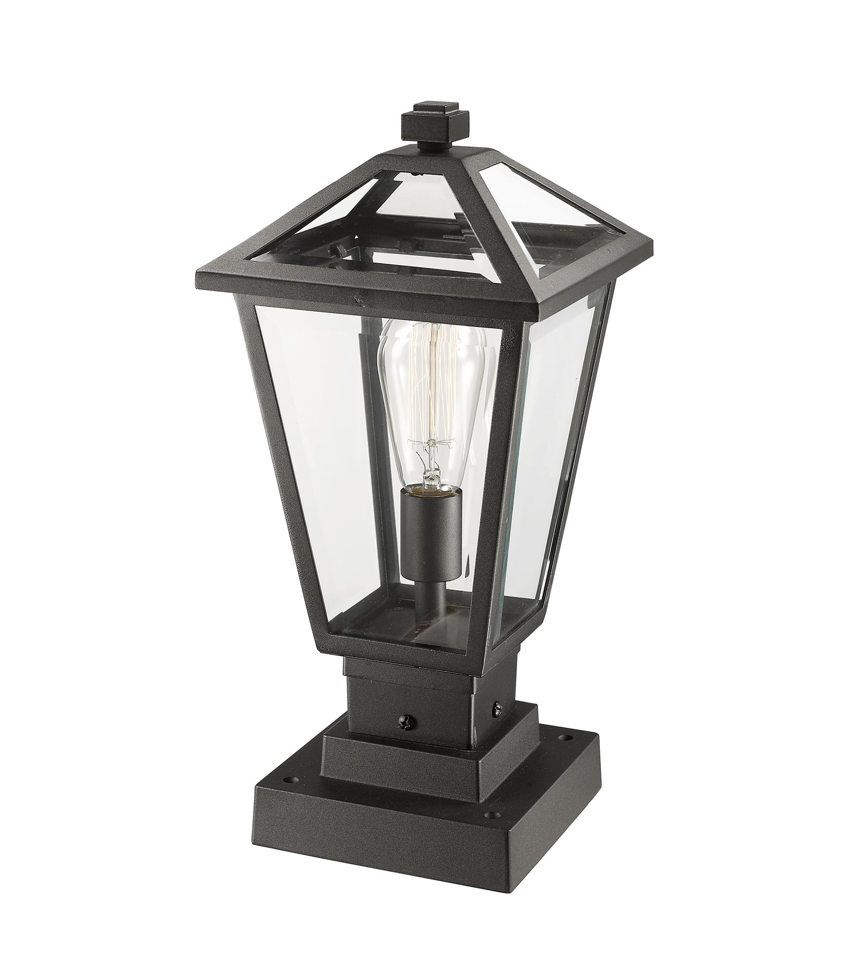 Image 5 Z-Lite Talbot 17 1/2" High Black Outdoor Pier Light more views