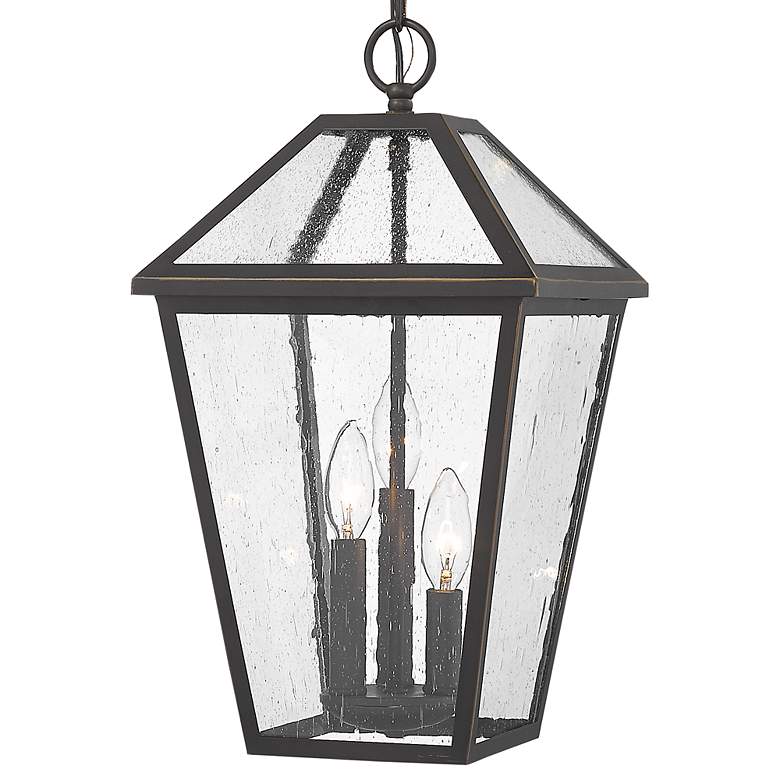 Image 4 Z-Lite Talbot 18 inch High 3-Light Outdoor Hanging Porch Light more views