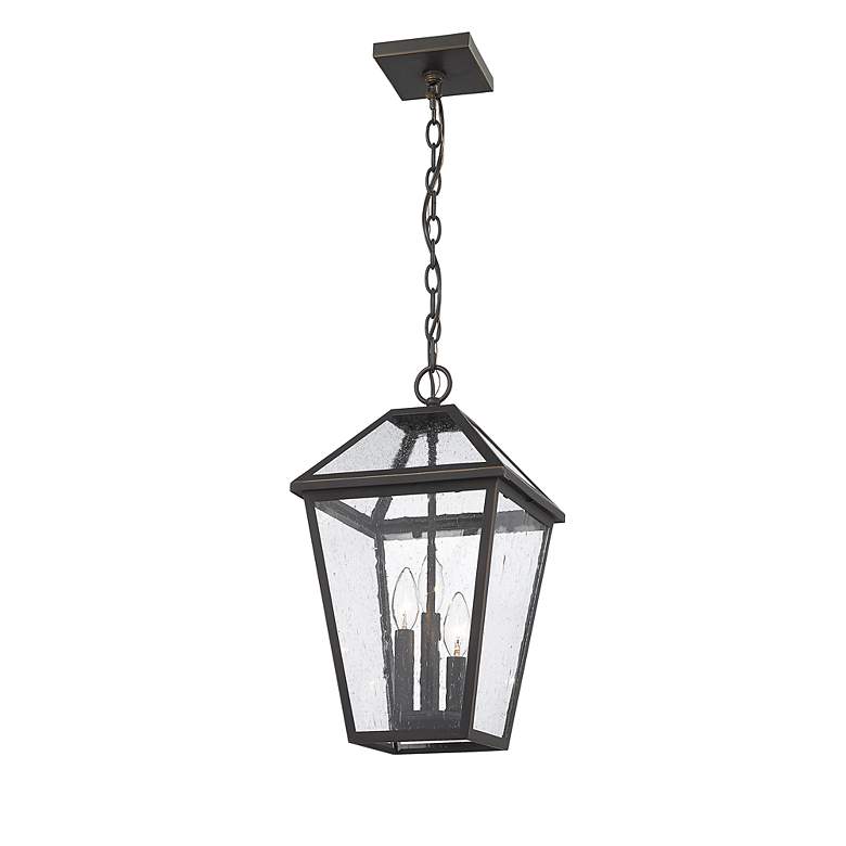 Image 5 Z-Lite Talbot 18 inch High 3-Light Outdoor Hanging Porch Light more views