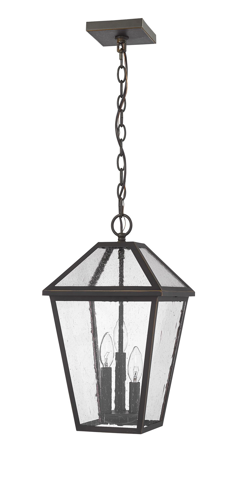 Z-Lite Talbot 18" High 3-Light Outdoor Hanging Porch Light in scene