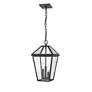 Z-Lite Talbot 18" High 3-Light Outdoor Hanging Porch Light in scene