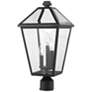 Thumbnail1 of Z-Lite Talbot 20" High Black 3-Light Outdoor Post Light