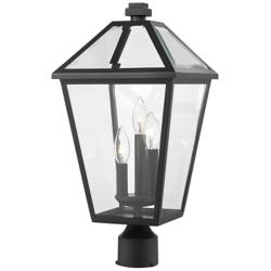 Z-Lite Talbot 20" High Black 3-Light Outdoor Post Light