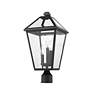 Thumbnail2 of Z-Lite Talbot 20" High Black 3-Light Outdoor Post Light more views