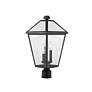 Thumbnail4 of Z-Lite Talbot 20" High Black 3-Light Outdoor Post Light more views
