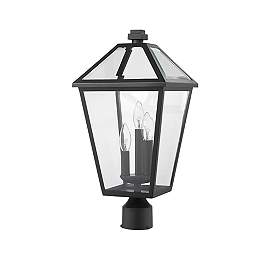 Image5 of Z-Lite Talbot 20" High Black 3-Light Outdoor Post Light more views