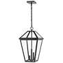 3_Z-Lite Talbot 21 1/2"H Black 3-Light Outdoor Hanging Light