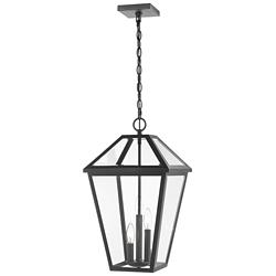 Z-Lite Talbot 21 1/2"H Black 3-Light Outdoor Hanging Light