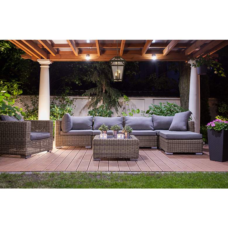 Image 4 Z-Lite Talbot 21 1/2"H Black 3-Light Outdoor Hanging Light more views