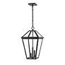 5_Z-Lite Talbot 21 1/2"H Black 3-Light Outdoor Hanging Light more views