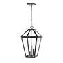 7_Z-Lite Talbot 21 1/2"H Black 3-Light Outdoor Hanging Light more views