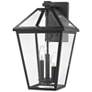 2_Z-Lite Talbot 21 1/4" High Black 3-Light Outdoor Wall Light