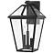 Z-Lite Talbot 21 1/4" High Black 3-Light Outdoor Wall Light