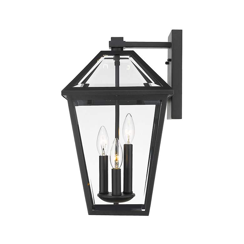 Image 5 Z-Lite Talbot 21 1/4" High Black 3-Light Outdoor Wall Light more views