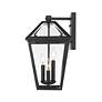 5_Z-Lite Talbot 21 1/4" High Black 3-Light Outdoor Wall Light more views