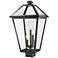 Z-Lite Talbot 22 1/4" High Black 3-Light Outdoor Post Light