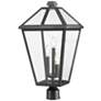 Thumbnail1 of Z-Lite Talbot 23 3/4" High Black 3-Light Outdoor Post Light