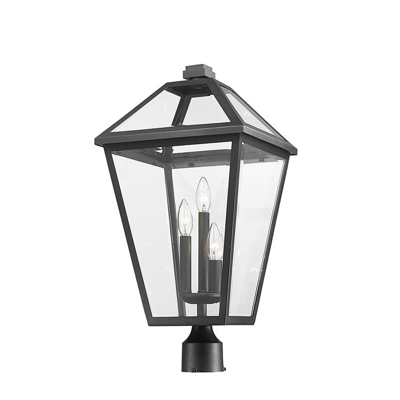 Image 2 Z-Lite Talbot 23 3/4" High Black 3-Light Outdoor Post Light more views