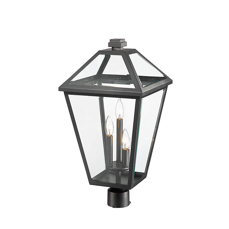 Image 3 Z-Lite Talbot 23 3/4" High Black 3-Light Outdoor Post Light more views
