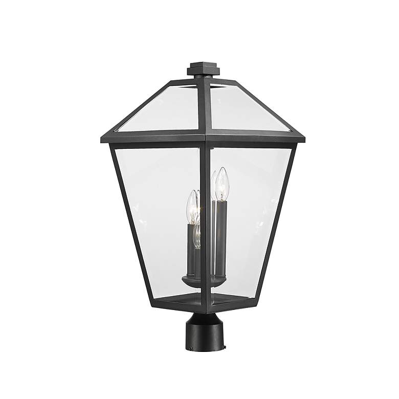 Image 4 Z-Lite Talbot 23 3/4" High Black 3-Light Outdoor Post Light more views