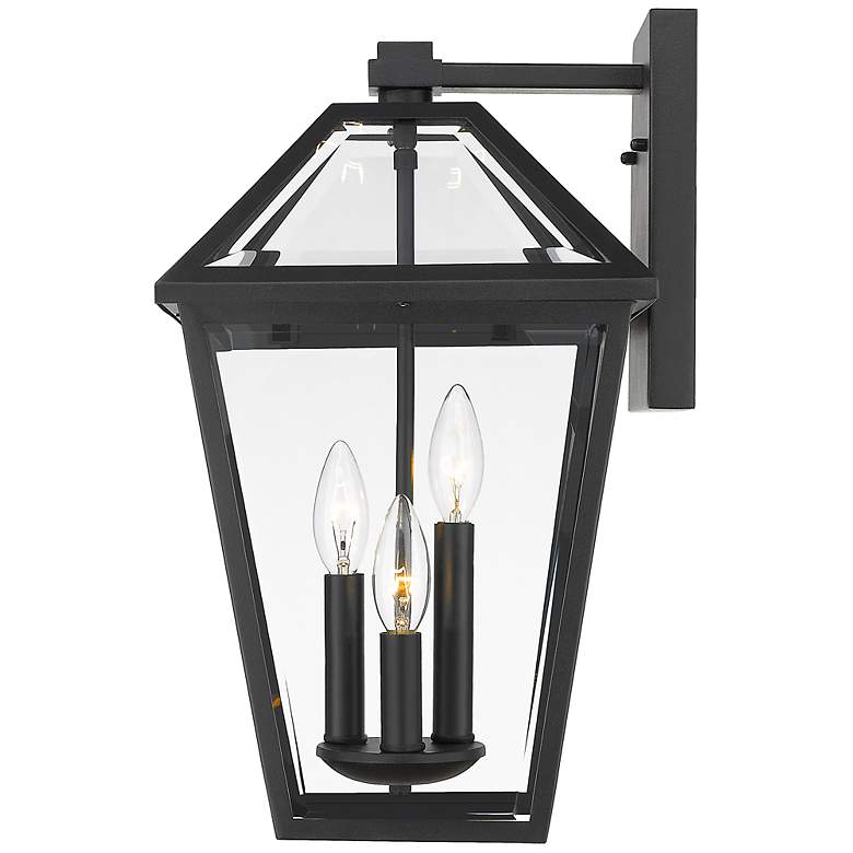 Image 6 Z-Lite Talbot 3 Light Outdoor Wall Sconce in Black more views