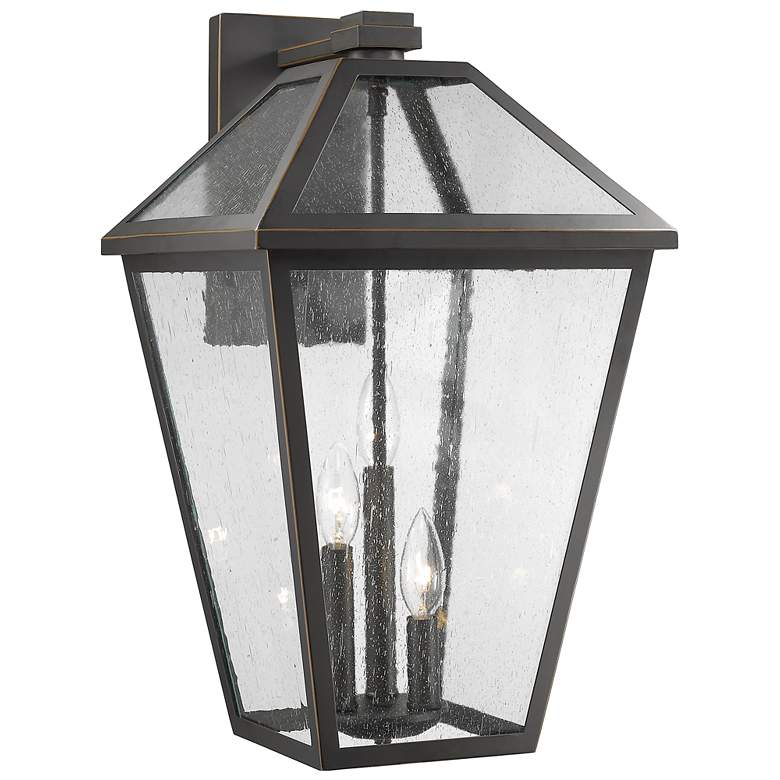 Image 1 Z-Lite Talbot 3 Light Outdoor Wall Sconce in Oil Rubbed Bronze