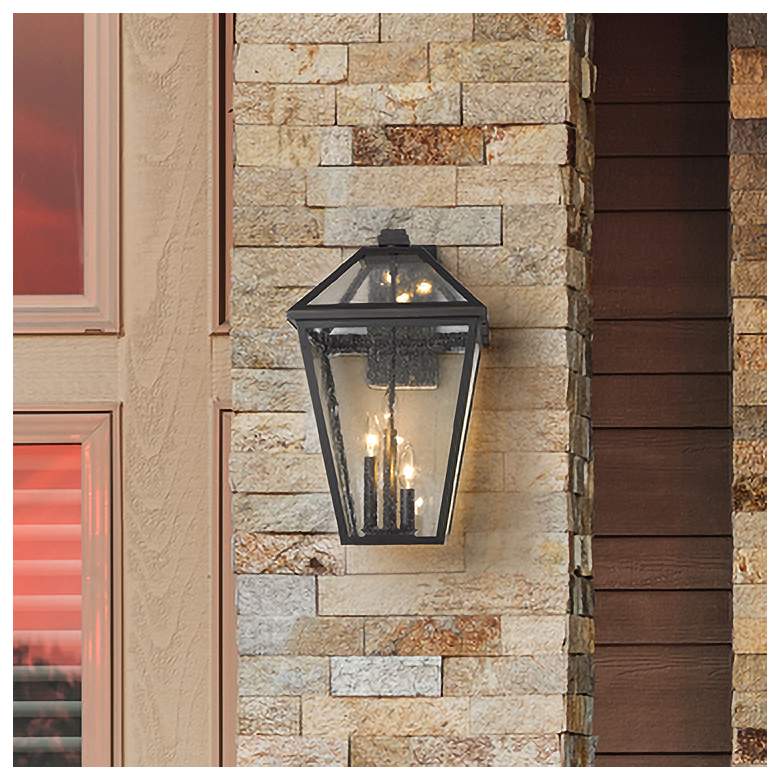 Image 1 Z-Lite Talbot 3 Light Outdoor Wall Sconce in Oil Rubbed Bronze