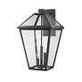 Z-Lite Talbot 3 Light Outdoor Wall Sconce in Oil Rubbed Bronze