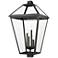 Z-Lite Talbot 33 3/4" High Black 4-Light Outdoor Post Light