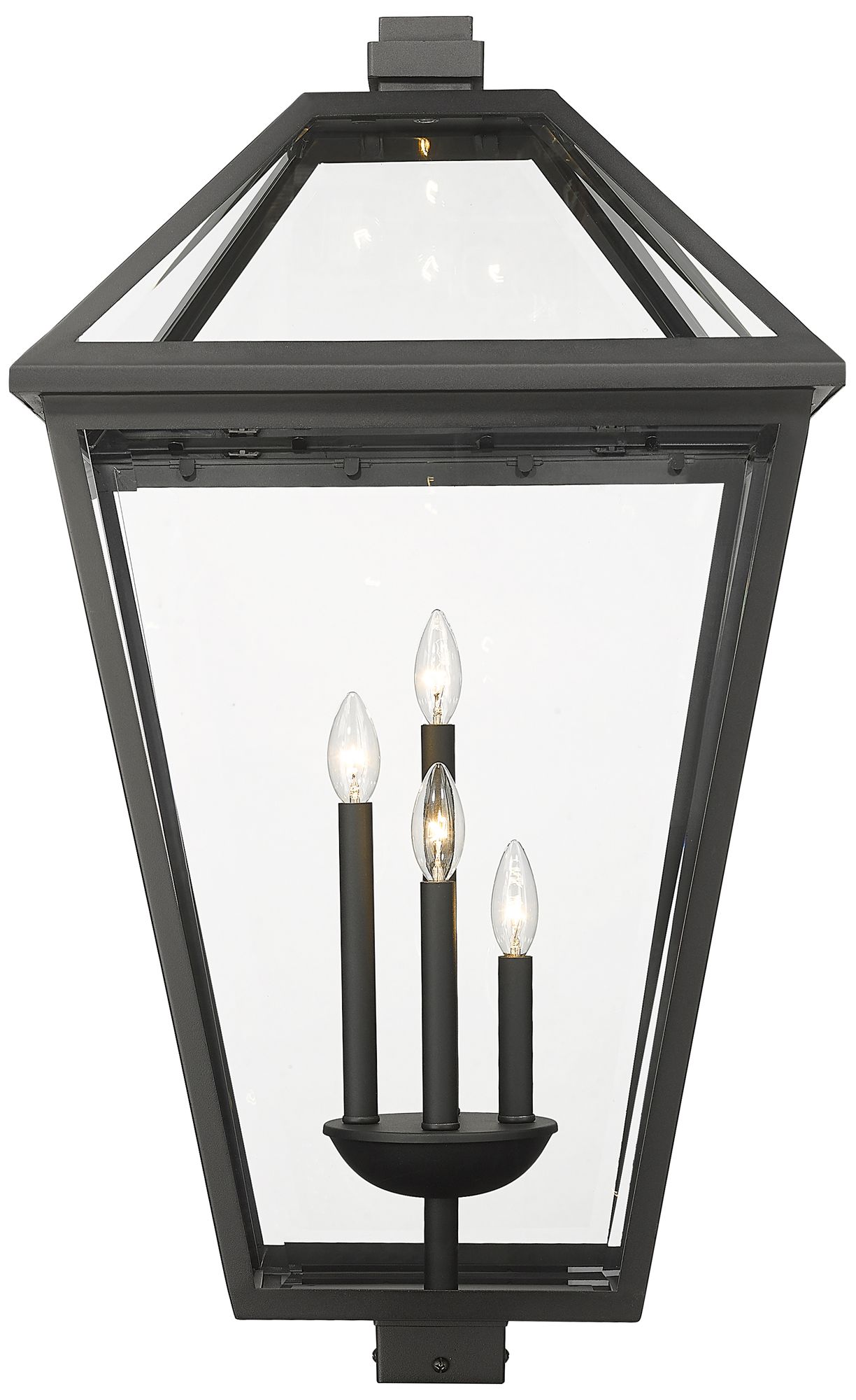 Image 2 Z-Lite Talbot 33 3/4" High Black 4-Light Outdoor Post Light more views