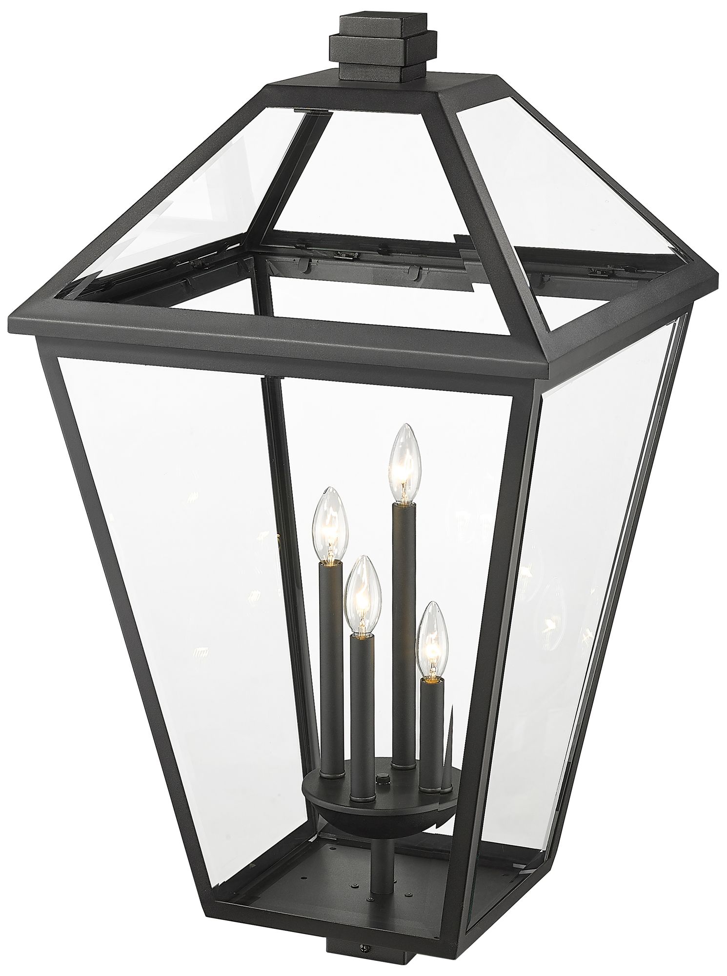 Image 4 Z-Lite Talbot 33 3/4" High Black 4-Light Outdoor Post Light more views