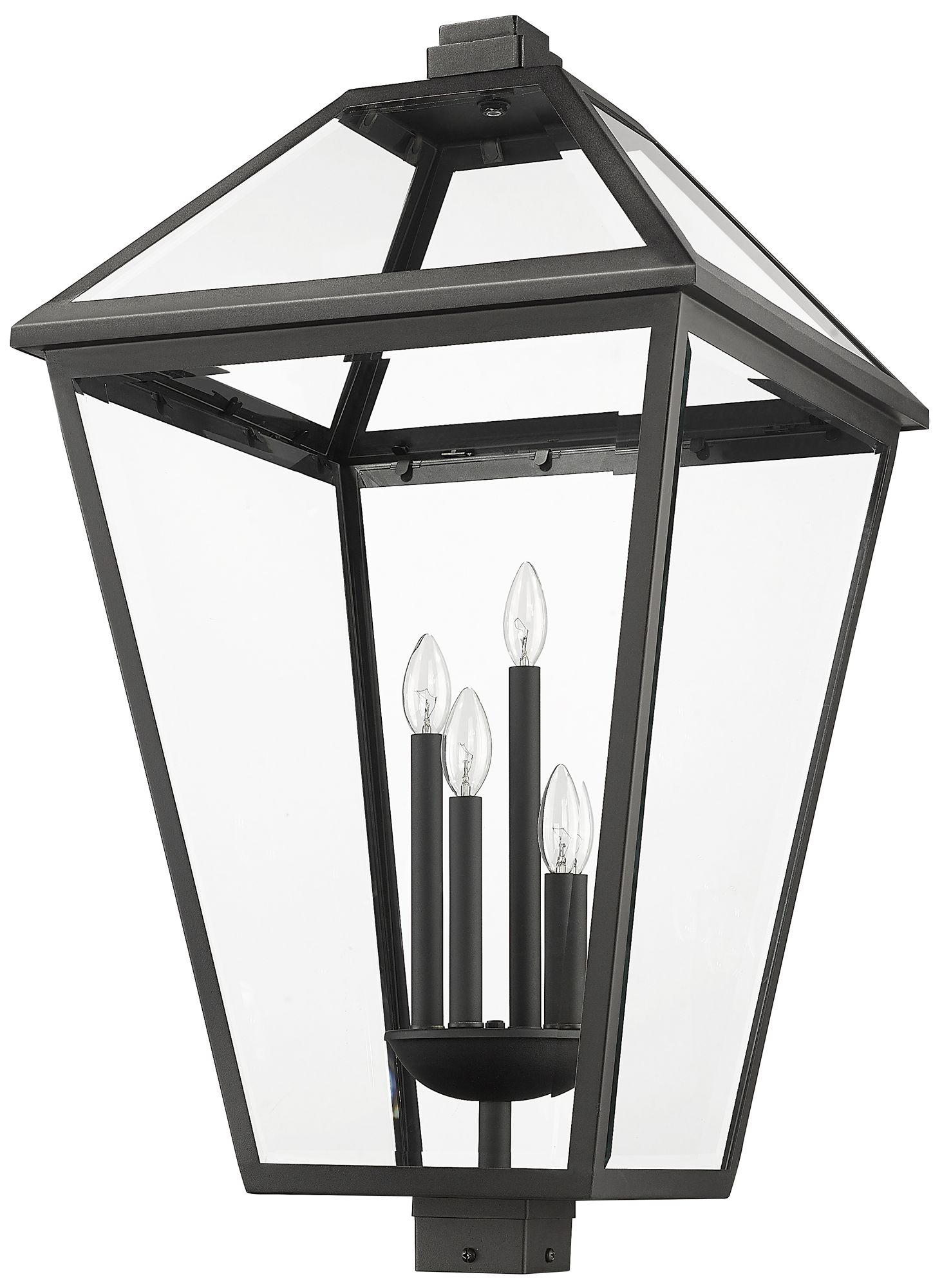 Image 5 Z-Lite Talbot 33 3/4" High Black 4-Light Outdoor Post Light more views