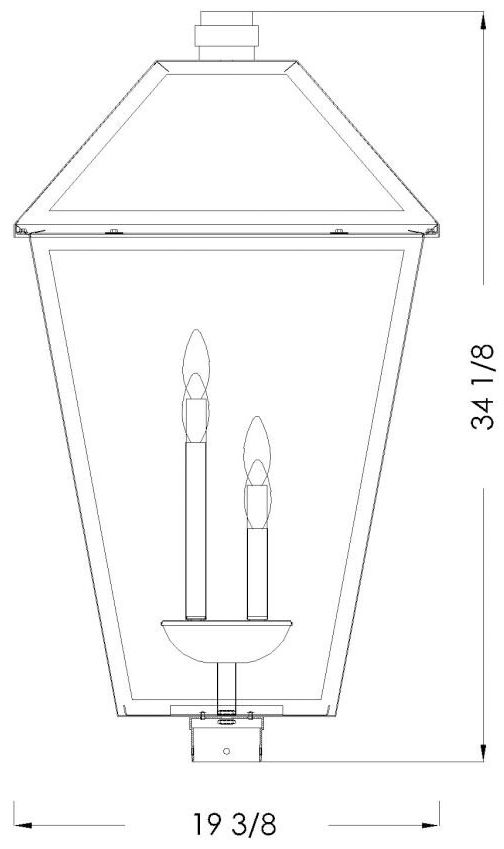 Image 6 Z-Lite Talbot 33 3/4" High Black 4-Light Outdoor Post Light more views
