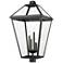 Z-Lite Talbot 34 1/4" High Black 4-Light Outdoor Post Light