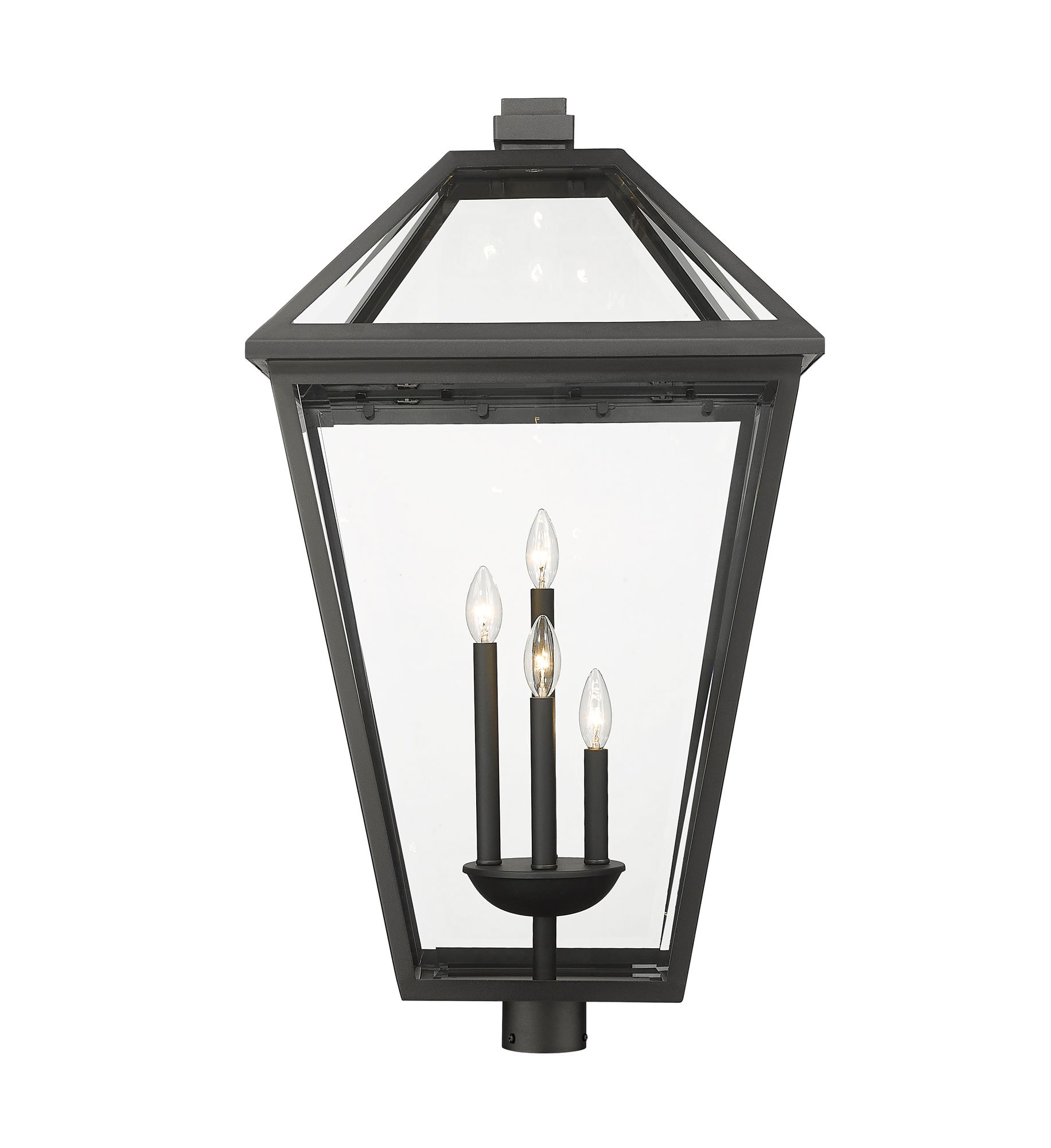 Image 2 Z-Lite Talbot 34 1/4" High Black 4-Light Outdoor Post Light more views