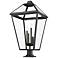 Z-Lite Talbot 36 3/4" High Black 4-Light Outdoor Pier Light