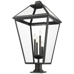 Z-Lite Talbot 36 3/4" High Black 4-Light Outdoor Pier Light